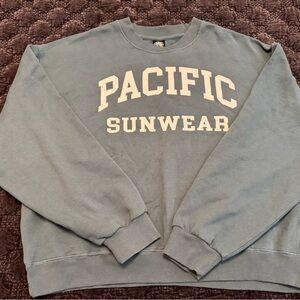 PacSun Women's Green Crewneck Sweatshirt